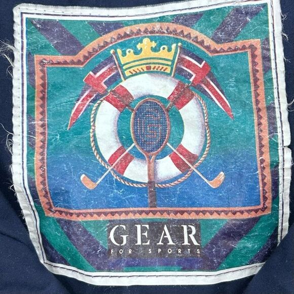 Vtg Gear For Sports Windbreaker Jacket Men's XL White Blue GPYC Vented Full Zip - Picture 12 of 16